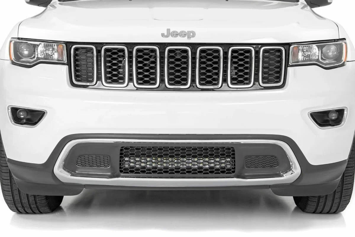 Fits Jeep Grand Cherokee WK2(11-20) LED Light Bumper Mount 20_ Chrome Dual 70775
